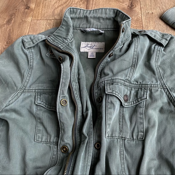 Levis Military Field Jacket Small Olive Green Cotton Fatigue Lightweight Utility - Picture 7 of 11